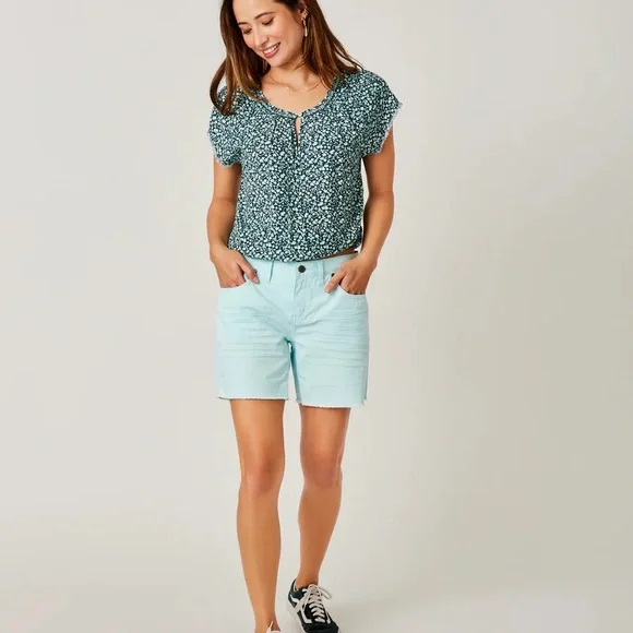 Carve Designs 6” Twill Shorts -Sea Glass - Picture 1 of 8